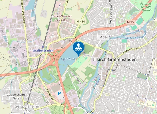 Map of LAC ACHARD ILLKIRCH