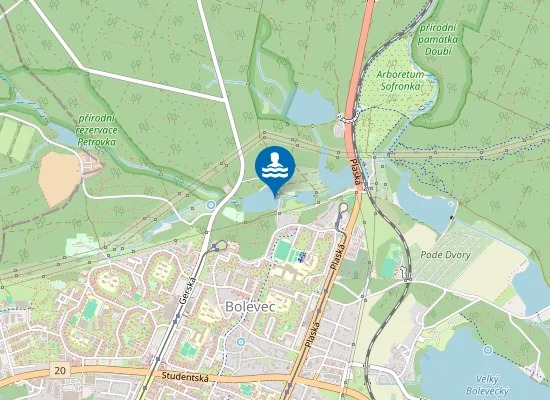 Map of Šídlovský Rybník