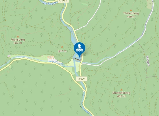 Map of CAMPING-PLAGE DU FLECKENSTEIN LEMBACH