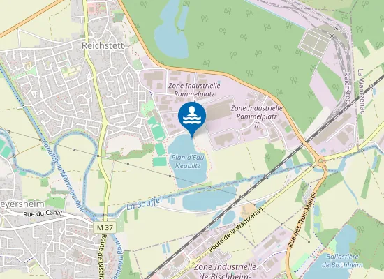 Map of BAIGNADE MUNICIPALE NEUBILTZ REICHSTETT