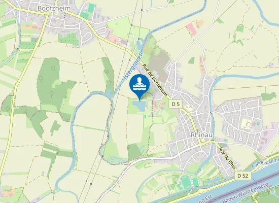 Map of CAMPING-FERME DES TUILERIES RHINAU