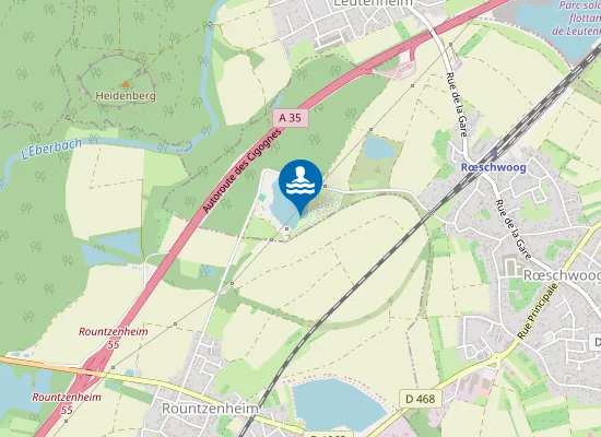 Map of CAMPING-PLAGE STAEDLY ROESCHWOOG