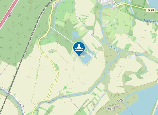 Map of CAMPING-PLAGE FORT FALABRAQUE