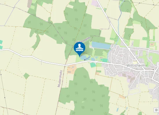 Map of BAIGNADE MUNICIPALE WITTISHEIM