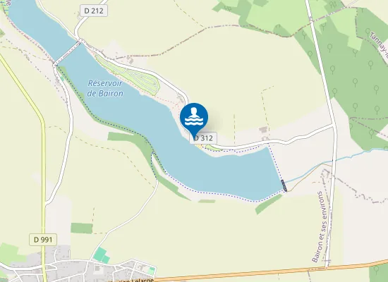 Map of LAC DE BAIRON