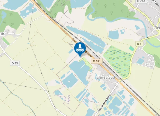 Map of CLEREY LES TERRES ROUGES