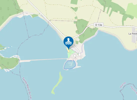 Map of SAINTE MARIE DU LAC NUISEMENT PLAGE DE NUISEMENT