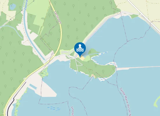 Map of PLAGE DE LA PRESQU'ILE DE LARZICOURT