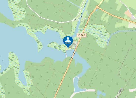 Map of PLAGE DES SOURCES DU LAC