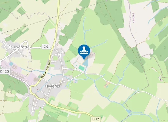 Map of Zone De Loisirs - Bassin Aval