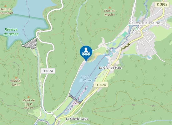 Map of LAC DE LA PLAINE