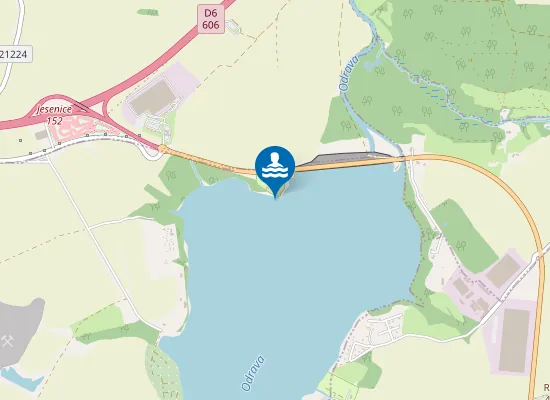 Map of VN JESENICE - U ATC RYBÁŘSKÁ BAŠTA