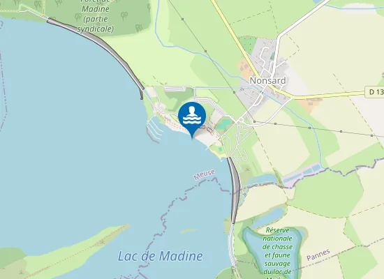 Map of MADINE - PLAGE NONSARD