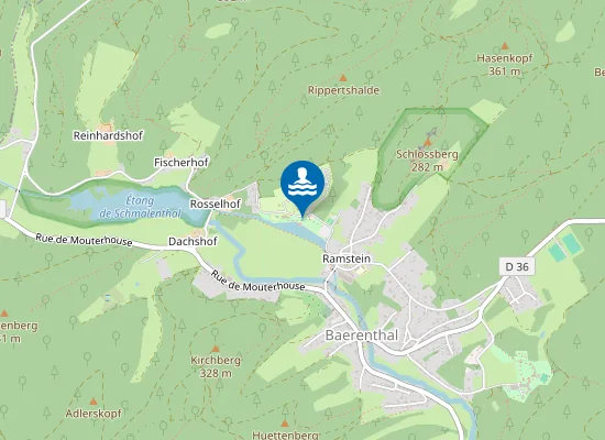 Map of ETANG DE LA BASE DE PLEIN AIR DU RAMSTEIN