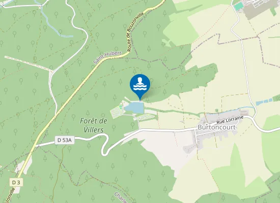 Map of ETANG DU CAMPING LA CROIX DU BOIS SACKER