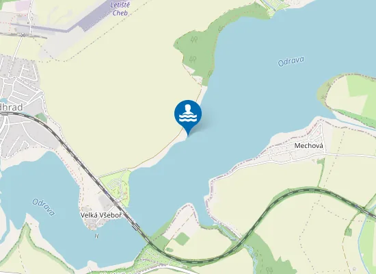 Map of VN JESENICE - U ATC VÁCLAV