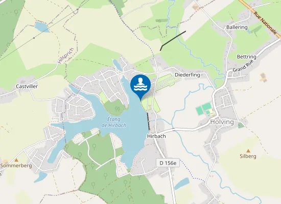 Map of ETANG DE HIRBACH