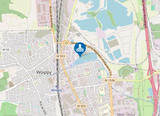 Map of ETANG DE BERLANGE (WOIPPY PLAGE)