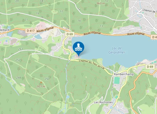 Map of BOUT DU LAC LE LIDO