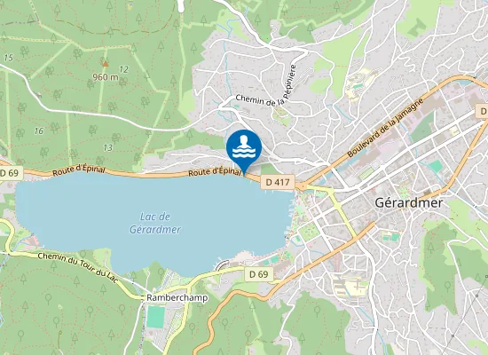 Map of ROUTE D'EPINAL