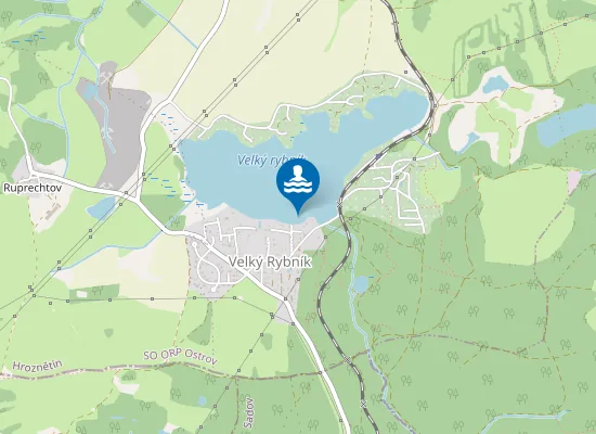 Map of Velký Rybník