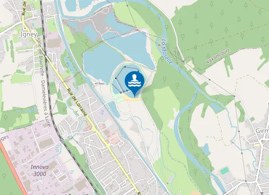 Map of BASE DE LOISIRS DU DOMAINE DES LACS