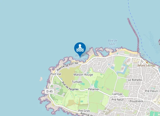 Map of LE CASTOUILLET (BAIE)