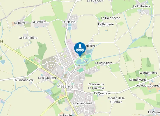 Map of PLAN D'EAU DU PONT CORNOUAILLE