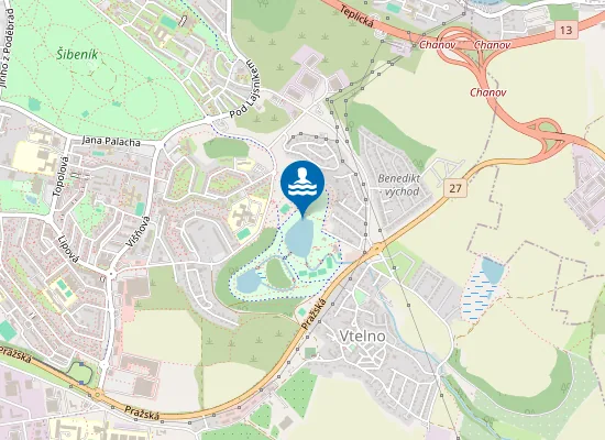 Map of Zbytková Jáma Dolu Benedikt