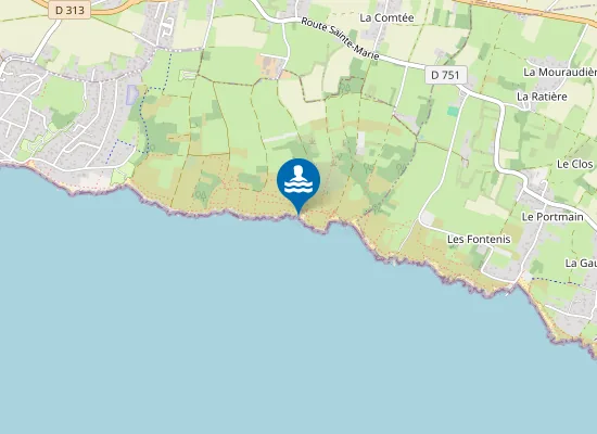 Map of PLAGE DU CHOIZEAU