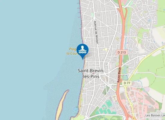 Map of PLAGE DES PINS