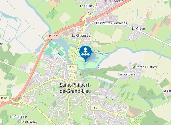 Map of PLAN D'EAU DE LA BASE DE LOISIRS