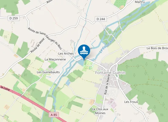 Map of PLAN D'EAU DE FONTAINE-GUERIN