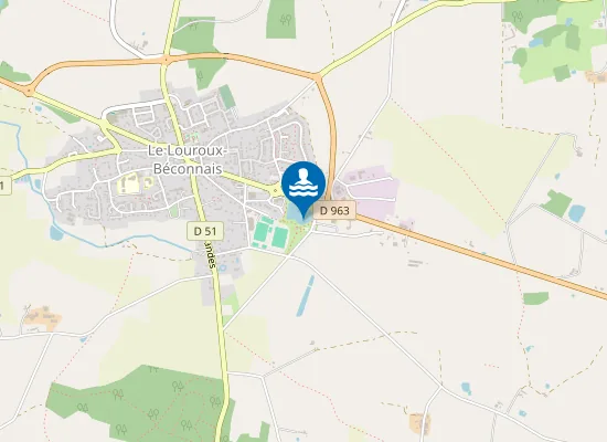 Map of PLAN D'EAU DU PETIT ANJOU