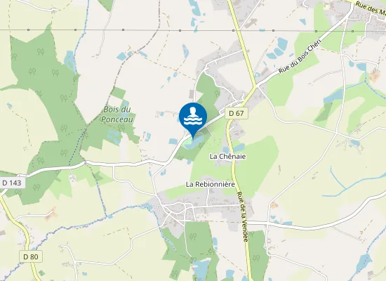 Map of PLAN D'EAU DE LA BARBOTINE