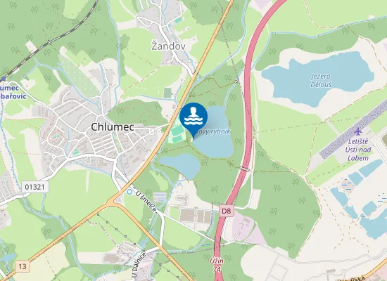 Map of Chlumecký Rybník