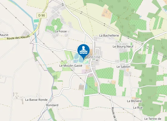 Map of PLAN D'EAU DE GREZILLE