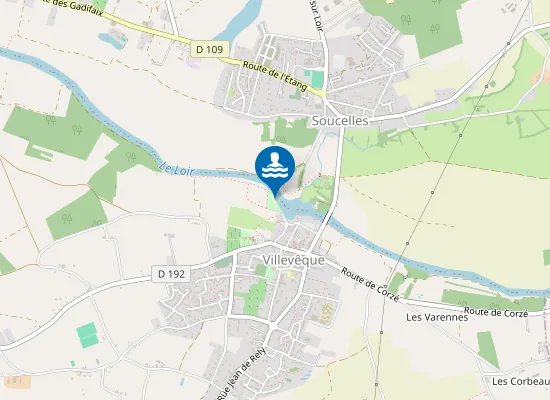 Map of LE PORT (VILLEVEQUE)