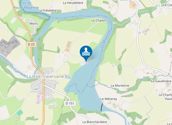 Map of LAC DE HAUTE MAYENNE