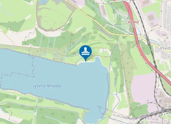 Map of Jezero Milada