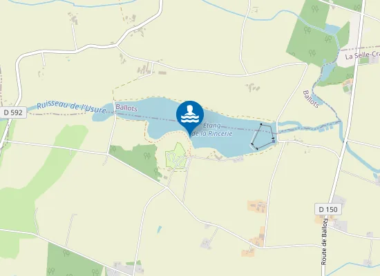 Map of BAIGNADE DE LA RINCERIE