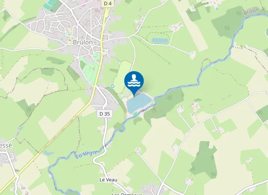 Map of PLAN D'EAU DE BRULON