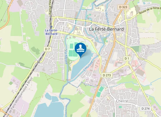 Map of PLAN D'EAU DE LA FERTE BERNARD