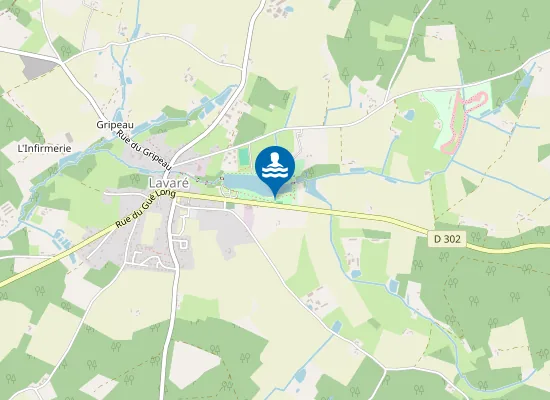 Map of PLAN D'EAU DE LAVARE
