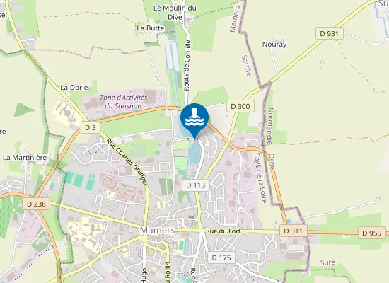 Map of PLAN D'EAU DE MAMERS