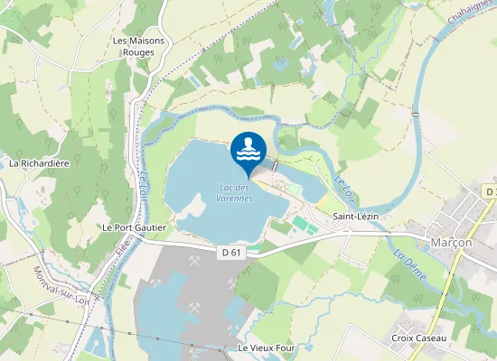 Map of PLAGE PUBLIQUE DE MARCON