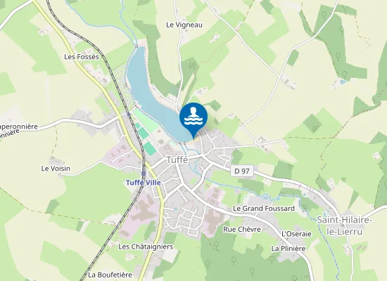 Map of GRANDE PLAGE DE TUFFE