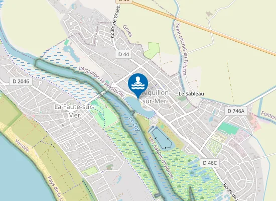 Map of PLAN D'EAU DE L'AIGUILLON