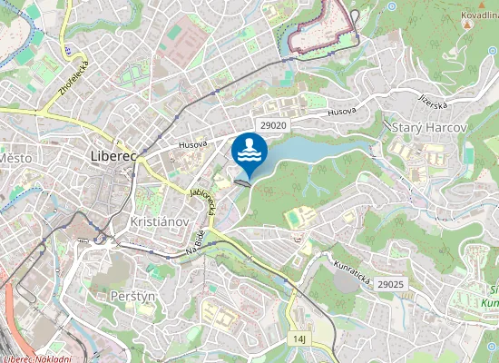 Map of Vn Harcov - Hráz