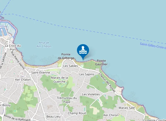 Map of LA POINTE DE GILBERGE